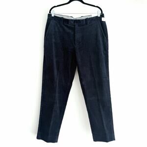 Brooks Brothers Corduroy Pants Mens 34x30 Navy Blue Milano Fit Wide Wale Cotton